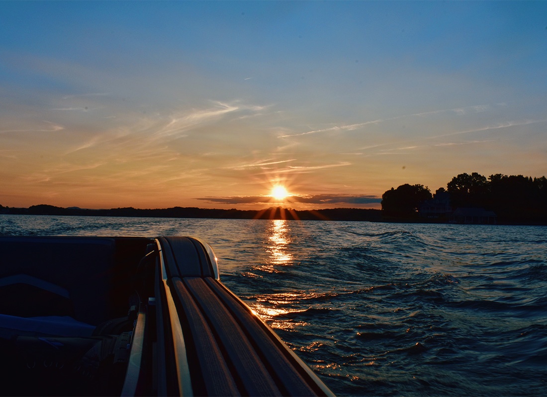 Contact - Beautiful View of the Sun Setting While on the Lake